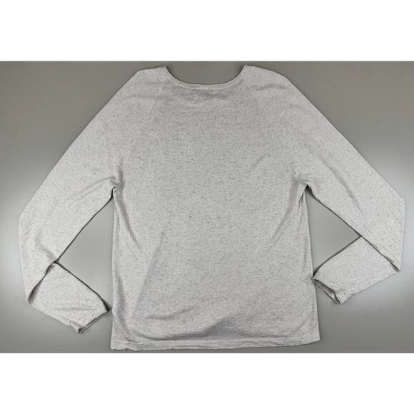 Banana Republic Men’s Silk Linen Sweater M Oatmeal Crewneck Smart Preppy Minimal - Picture 8 of 10